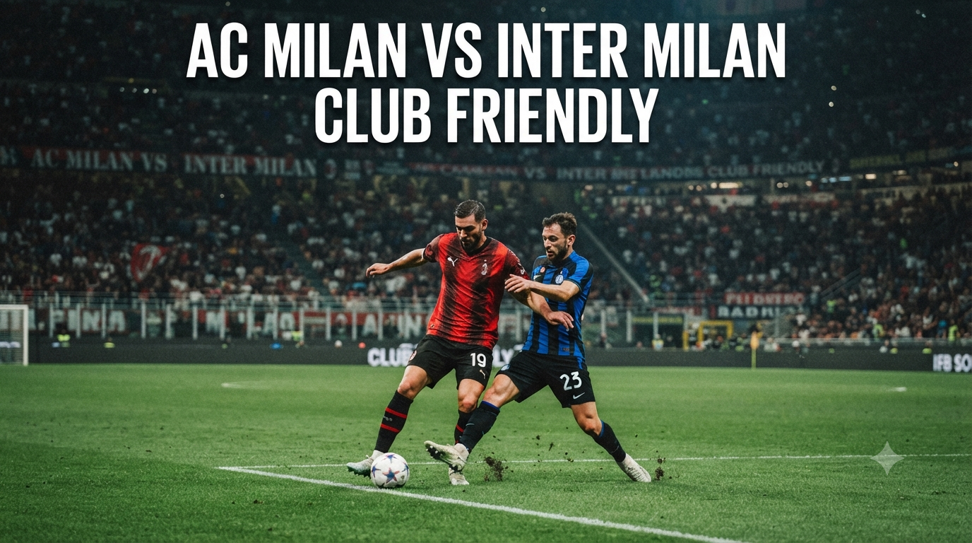 AC Milan vs Inter Milan Club Friendly Sore Ini Pukul 18.00 WIB Streaming Lengkap Bersama Tigoals untuk Semua Penggemar