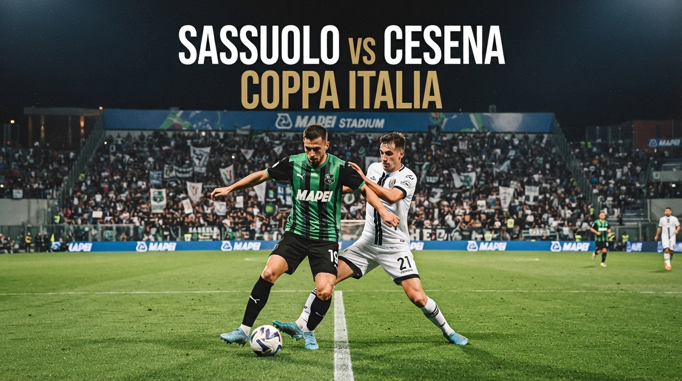 Tigoals : Sassuolo vs Cesena Coppa Italia Malam Ini Pukul 23.30 WIB – Simak Pertandingan yang Dinantikan Penggemar Sepak Bola Italia